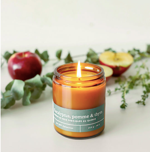 Bougie de soja - Eucalyptus, pomme & thym - Moi D'abord